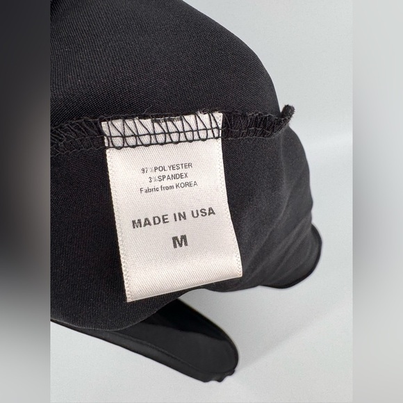 Renee C Women's Cowl Neck Fit & Flare Midi Dress 3/4 Sleeve Black Size Medium - Picture 4 of 7